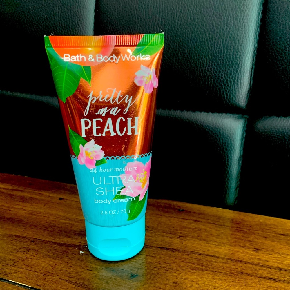 This mini size lotion is from Bath and body Works scented pretty as a peach